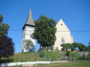 Ansamblul bisericii evanghelice, în prezent ansamblul bisericii ortodoxe „Sf. M. Mc. Gheorghe” din satul Tărpiu (monument istoric)