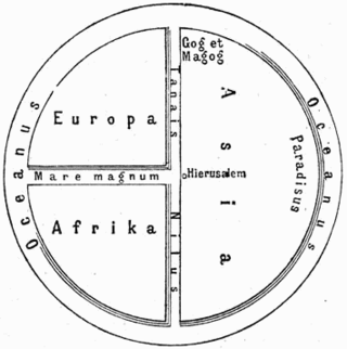 Représentation médiévale de la Terre et mappemonde d'Abraham Ortelius en 1570.