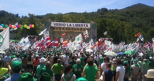 Traditional rally of Lega Nord in Pontida, 2011