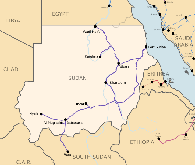 Trasporto ferroviario in Sudan - Wikipedia