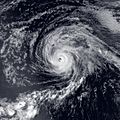 Image of Hurricane Raymond of the 1983 Pacific hurricane season on October 15, 1983.