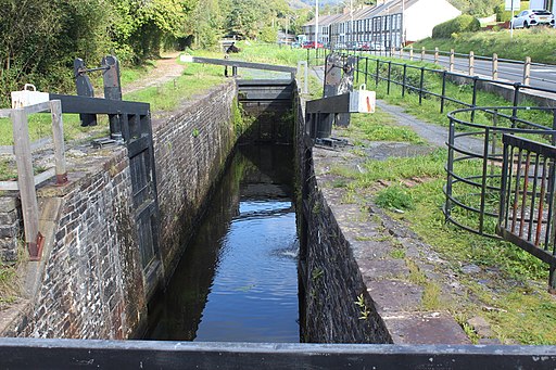 Restored Clun Isaf Lock, Neath Canal (geograph 6990286)