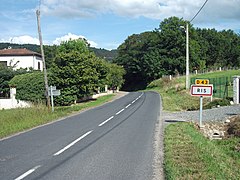 Entrée de Ris par la D 43