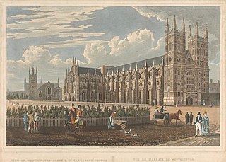 View of Westminster Abbey and St. Margaret's Church