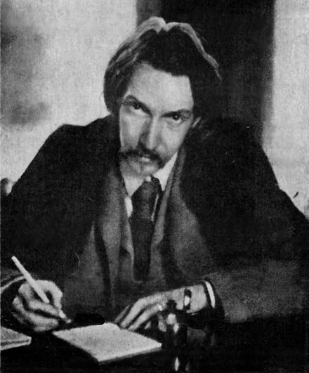 Robert Louis Stevenson at age 35 in 1885