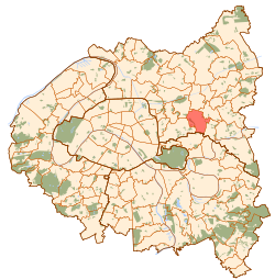 Kart over Rosny-sous-Bois
