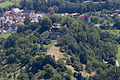 Blick vom Friedrichsfels auf die Ruine Sulzburg bei Unterlenningen