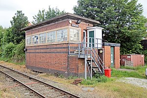 Runcorn signal box Runcorn signal box, Runcorn railway station (geograph 4020306).jpg