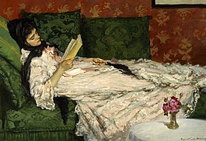 Jeanne lukee, maalattu noin vuonna 1902.