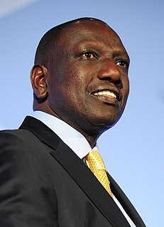 <span class="mw-page-title-main">William Ruto</span> President of Kenya from 2022