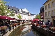 Saarburg, Am Markt (Buttermarkt) am Leukbach