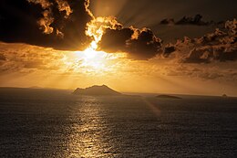 Saba Island and Turtledove Cay at sunset.jpg