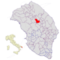 Collocatio finium municipii in Provincia Lupiensi.