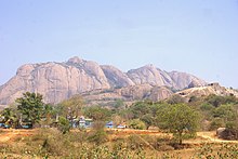 Savandurga hill from the south side Savandurga Hill 02.jpg