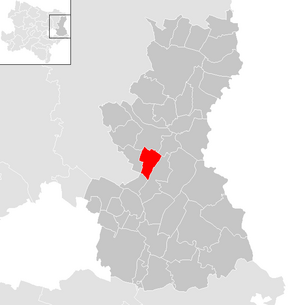 Localização da comunidade Schönkirchen-Reyersdorf no distrito de Gänserndorf (mapa clicável)