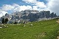 The Sella group seen from Val Gardena