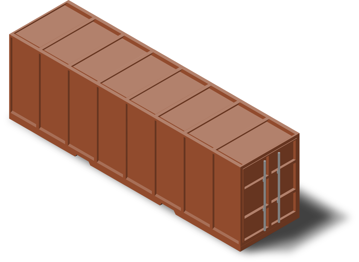 shipping container clipart