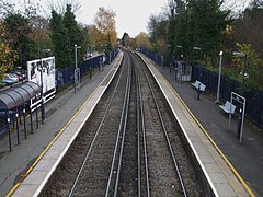 Sidcup station hoog in oostelijke richting.JPG