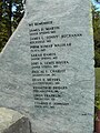 Names of victims at the Sniper Memorial