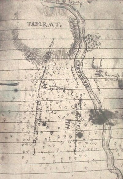 Soldier's sketch of the Battle of Valverde