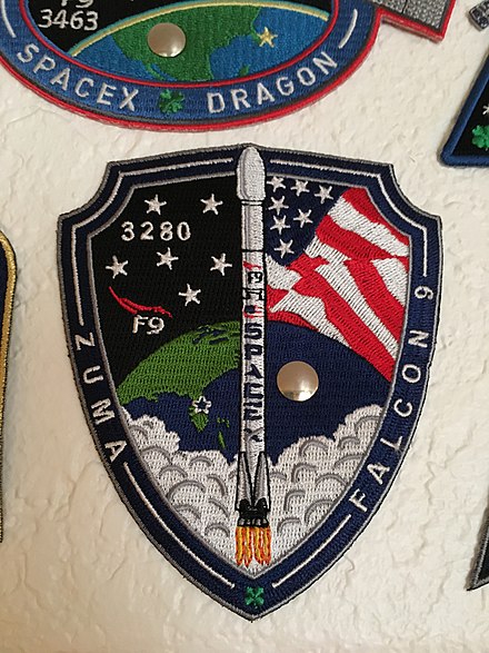 SpaceX Zuma mission patch