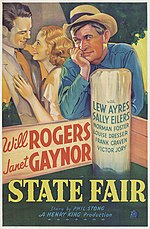 Thumbnail for File:State Fair (1933 film poster) - Restoration.jpg