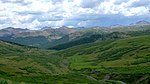 Munți de-a lungul drumului Stony Pass.