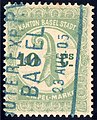 10c used, small green 'C' (№ 4A)