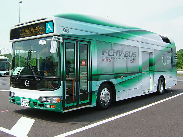 Toyota FCHV-BUS at Expo 2005 in Aichi, Japan in 2005