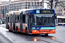 Volvo 7000A bodied Volvo B7LA in Geneva in 2007 TPG 368-III.JPG