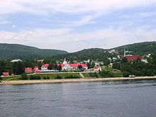 Tadoussac as seen from the St. Lawrence