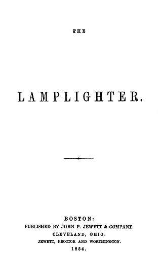 <i>The Lamplighter</i> 1854 novel by Maria Susanna Cummins