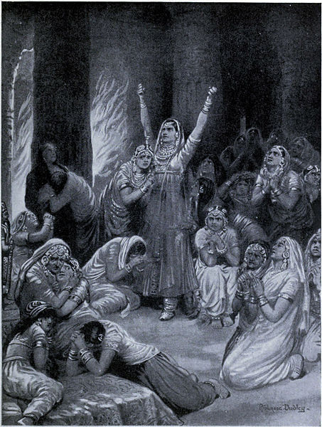 File:The Rajput ceremony of Jauhar (holocaust), 1567.jpg