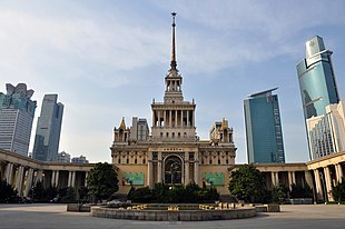 The Shanghai Exhibition Center, an example of Stalinist architecture