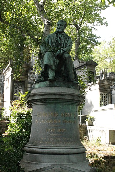 File:The grave of Edmond About in Pere La Chaise Cemetery in Paris.jpg