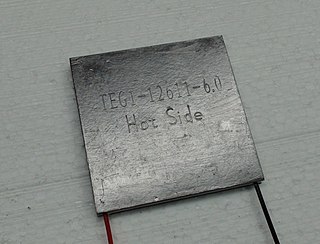 <span class="mw-page-title-main">Thermoelectric generator</span> Device that converts heat flux into electrical energy