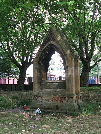Tomb of Thomas Rickman in the former churchyard of St George in the Fields, Hockley Thomas Rickman tomb.JPG