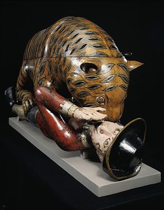 <span class="mw-page-title-main">Tipu's Tiger</span> 18th-century automaton or mechanical toy