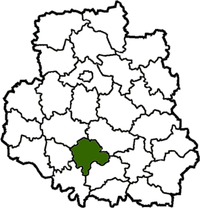 Тамашпольскі раён на мапе