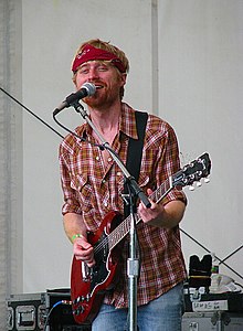 Tommy Siegel of Jukebox The Ghost performing at the Appel Farm Arts and Music Festival in Elmer, NJ June 2012