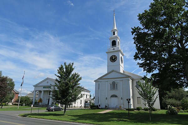 Town Hall and First Congregational Church