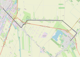 Tramlijn Veendam - Nieuwe Pekela op de kaart