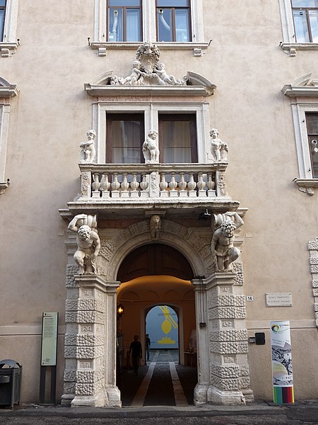 File:Trento-Palazzo Sardagna-portal and balcony.jpg