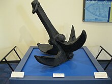 Photo showing anchor of the Monitor at the Mariner's Museum
