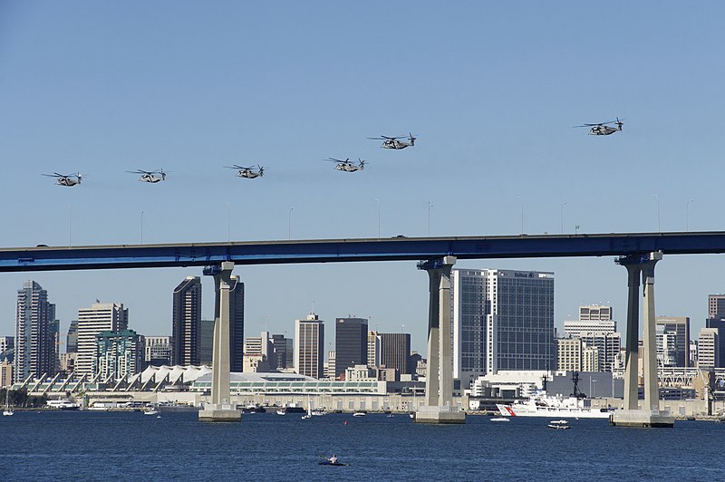 File:US Navy 110212-N-ZC343-028 Aircraft fly over San Diego Bay and the Coronado Bridge during the Centennial of Naval Aviation Open House and Parade of.jpg
