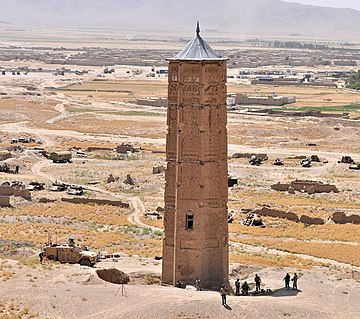 Ghaznavid Tower of Mas'ud III near Ghazni (in present-day Afghanistan), from the early 12th century
