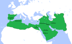 Kalifatet vid dess största utbredning