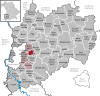 Location of the community of Ungerhausen in the Unterallgäu district