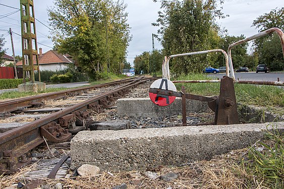 Unused Budapest Local Railway section & railroad switch