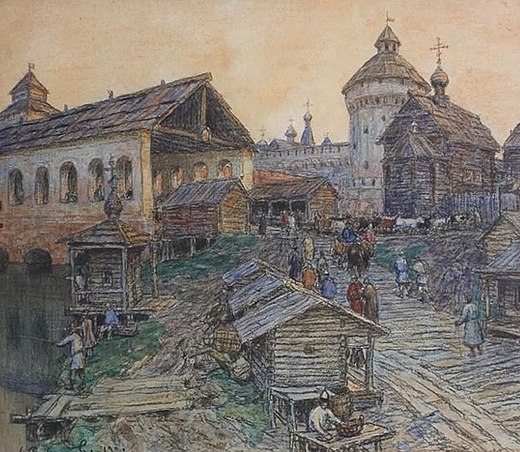 Жизнь русского города 17 века